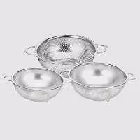 آبکش پانچی استیل ریز 3 پارچه اصلی یونیک کد 4060