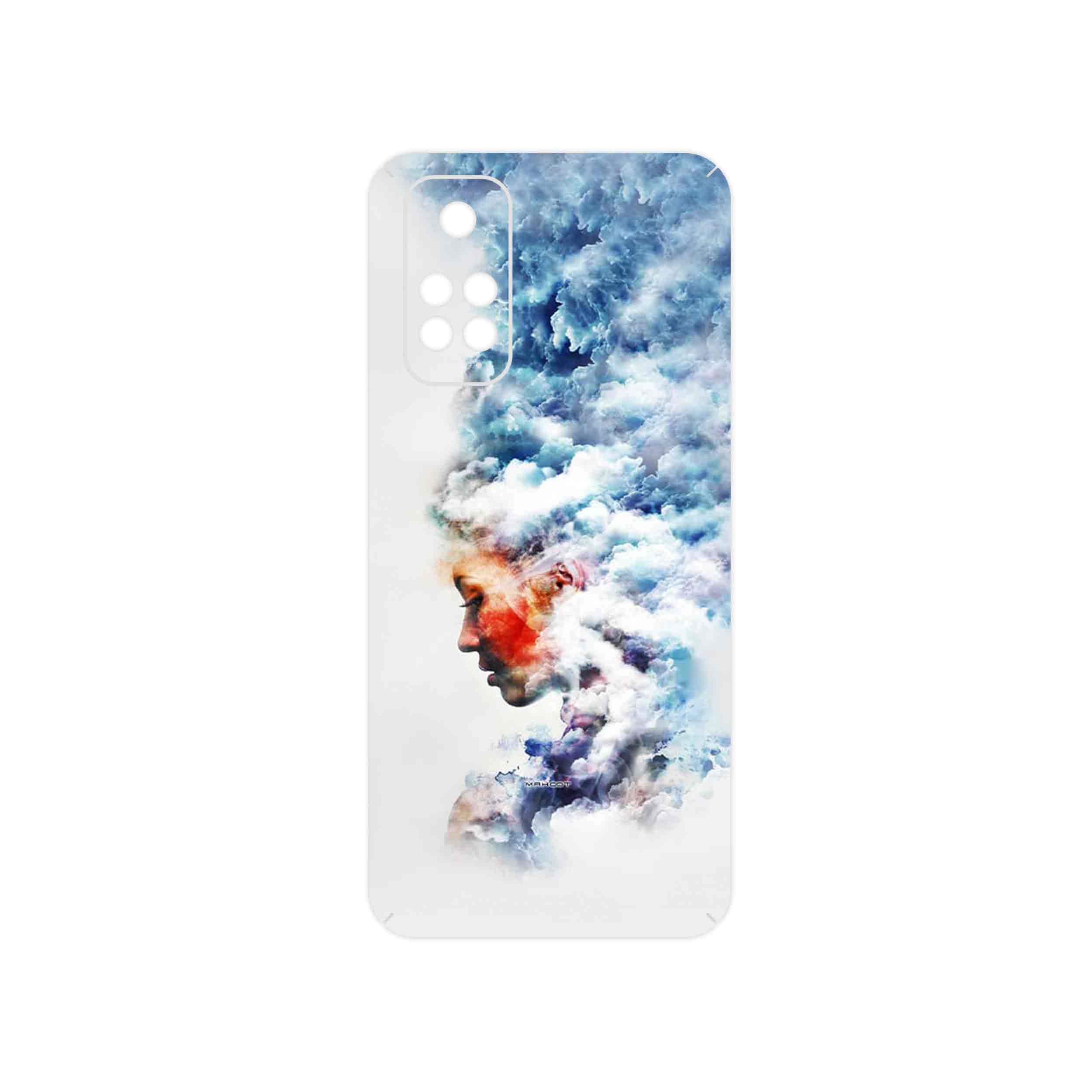 برچسب پوششی ماهوت مدل Women and the Cloud Digital Art مناسب برای گوشی موبایل شیائومی Redmi Note 11