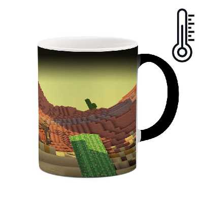 ماگ حرارتی کاکتی طرح ماینکرافت مدل mgh13045