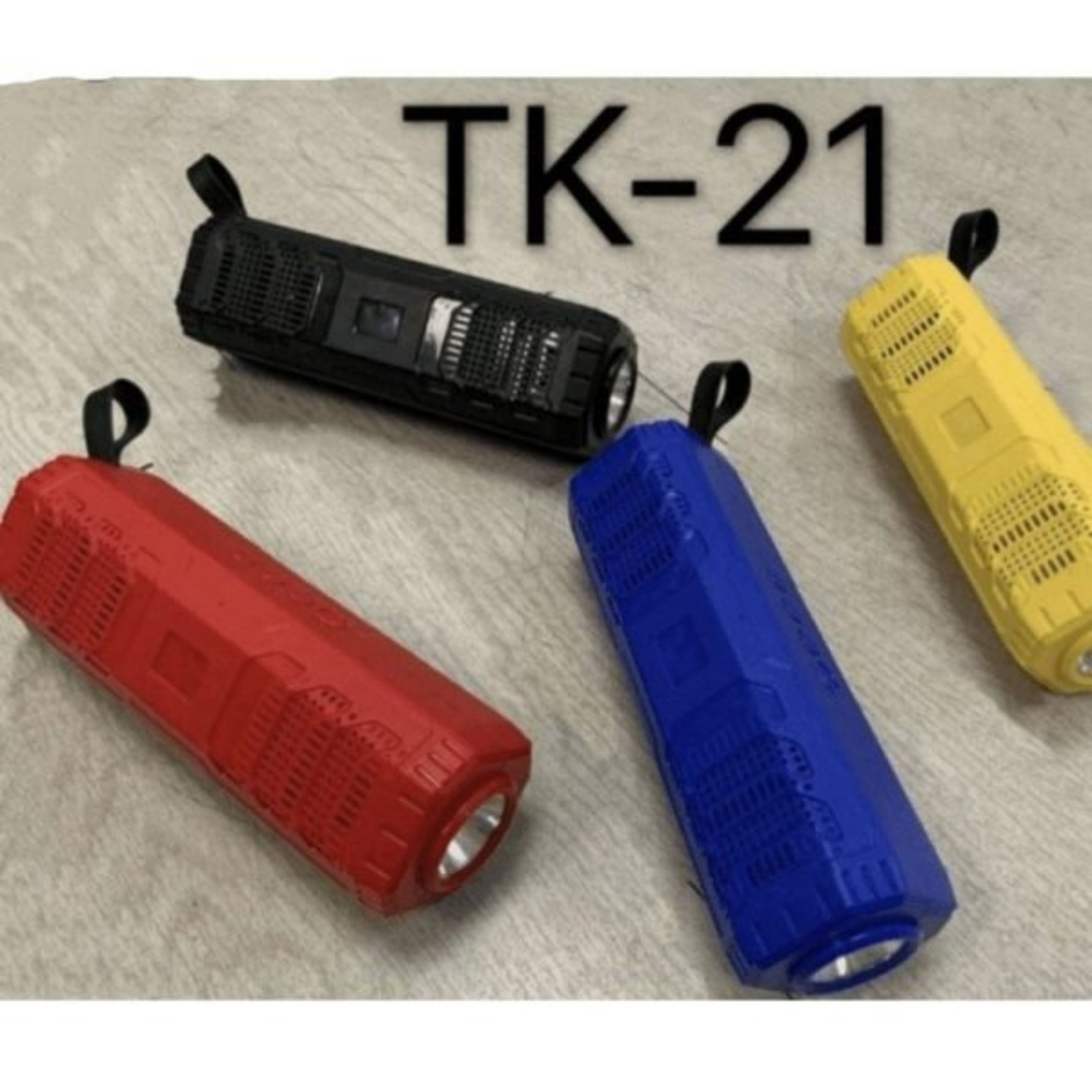(حراج) اسپیکر بلوتوثی شارژی قابل حمل مدل TK-21 با چراغ قوه