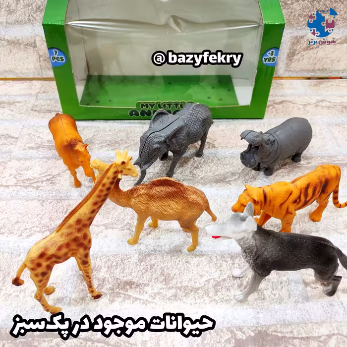 فیگور حیوانات وحشی بسته ی جعبه ای