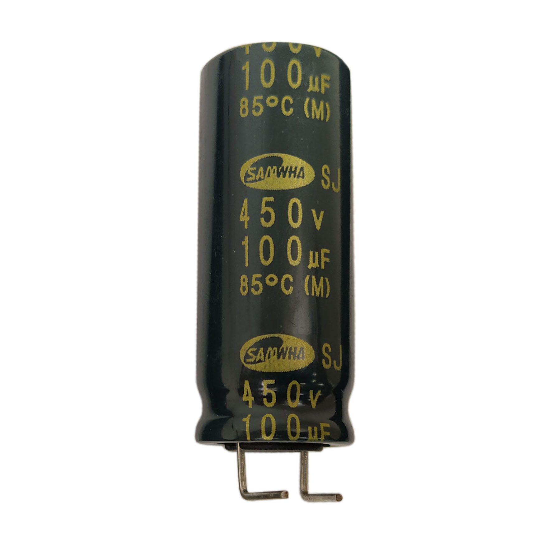 خازن الکترولیت 100 میکروفاراد ساموا مدل SJ450 بسته 4 عددی