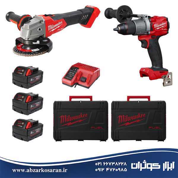 کیت دو ابزار 18 ولت میلواکی Milwaukee مدل M18FPP2Y2-503X