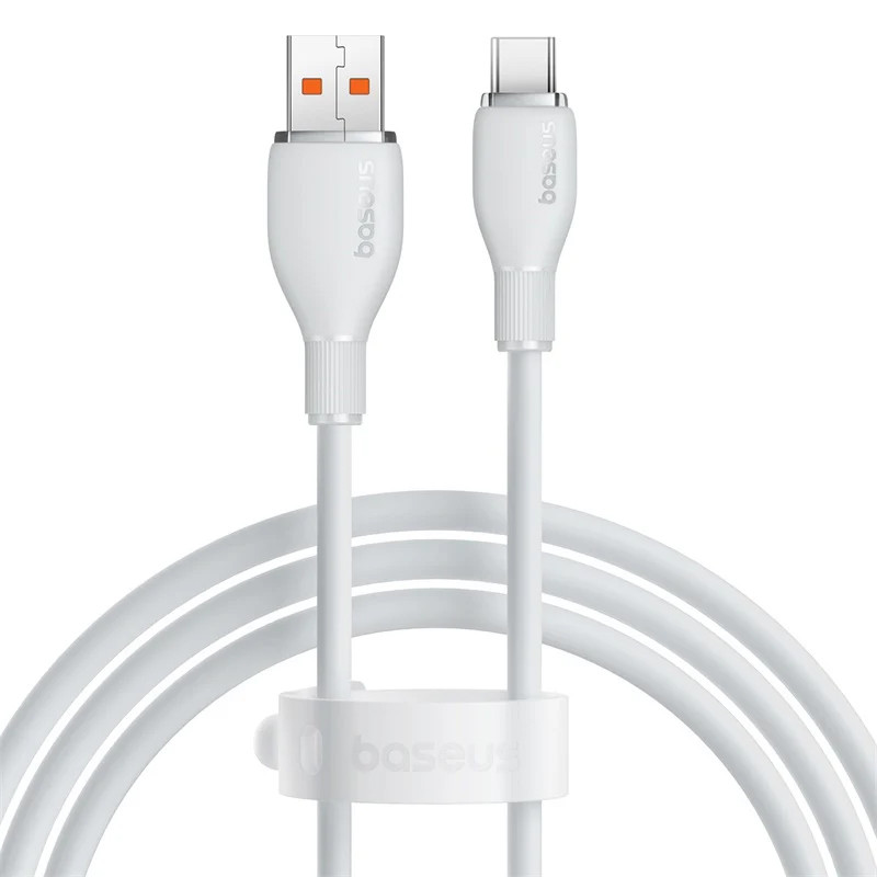 کابل تایپ سی فست شارژ Baseus Pudding Series P10355703 6A 100W 12m