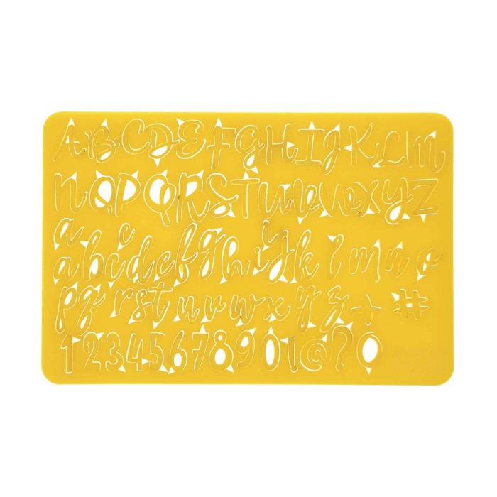 ابزار تزیین کیک مدل استامپ کوکی طرح حروف و اعداد انگلیسی 