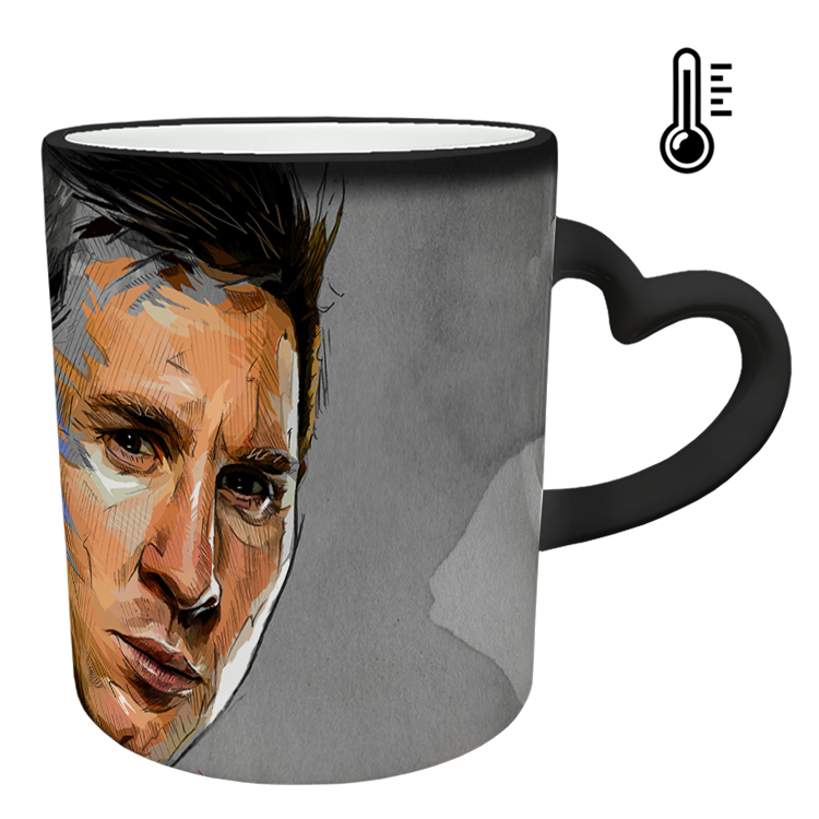 ماگ حرارتی مدل دسته قلبی طرح مسی کد 33