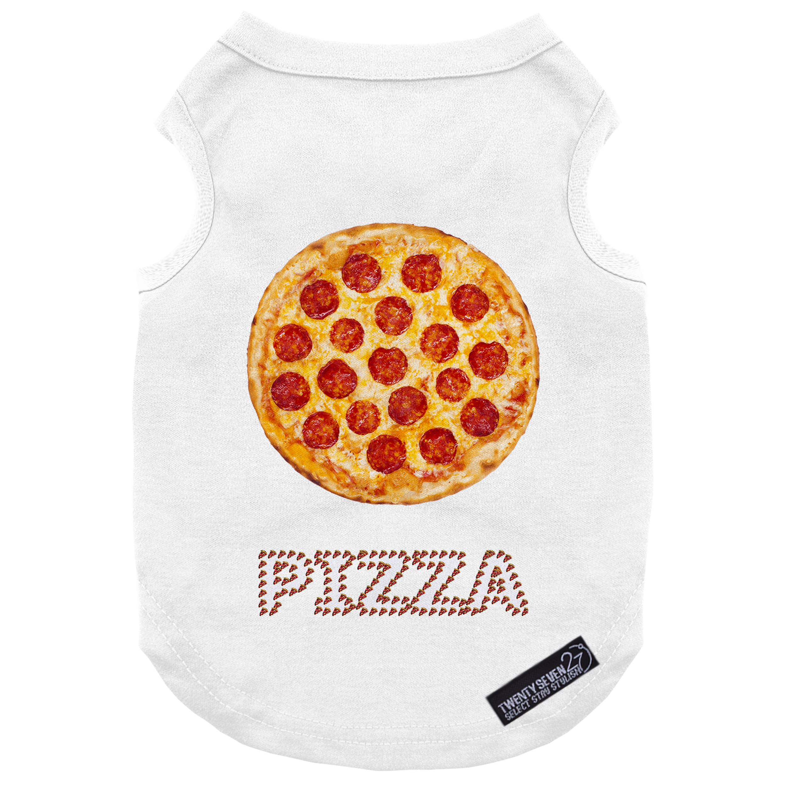 لباس سگ و گربه 27 طرح Pizza Pep کد MH255 سایز S