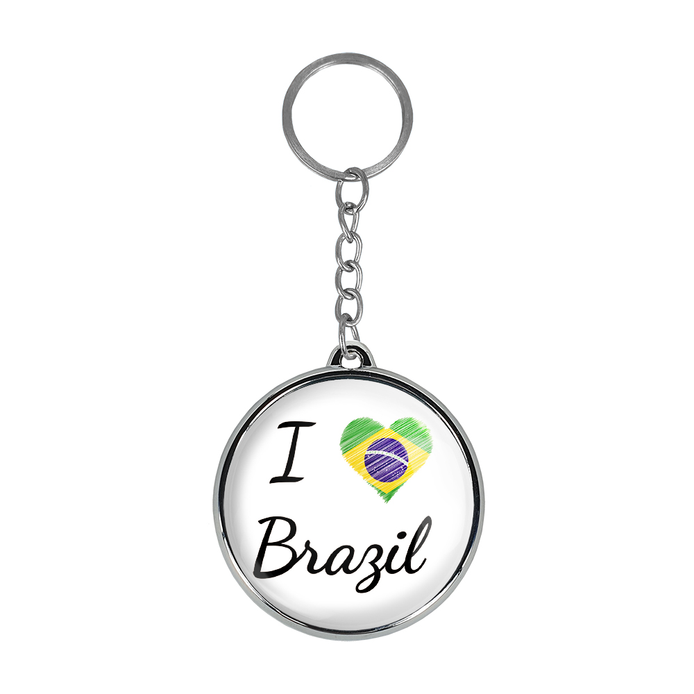 جاکلیدی خندالو طرح پرچم برزیل مدل دوطرفه کد 2068720691