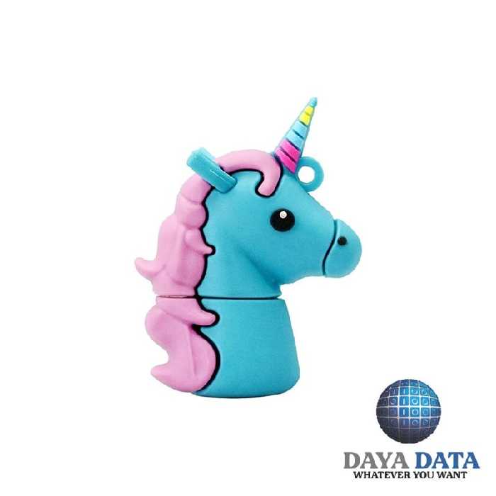 فلش مموری فانتزی دایا دیتا تک شاخ مدلPF1018-31 ظرفیت32GB-USB2 رنگ آبی