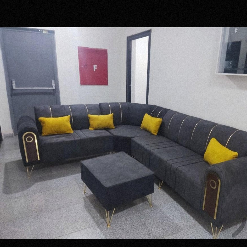 مبل ال مبلمان راحتی همراه کوسن ست 6نفره