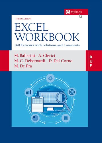 خرید و دانلود نسخه کامل کتاب Excel Workbook: 160 Exercises with Solutions and Comments