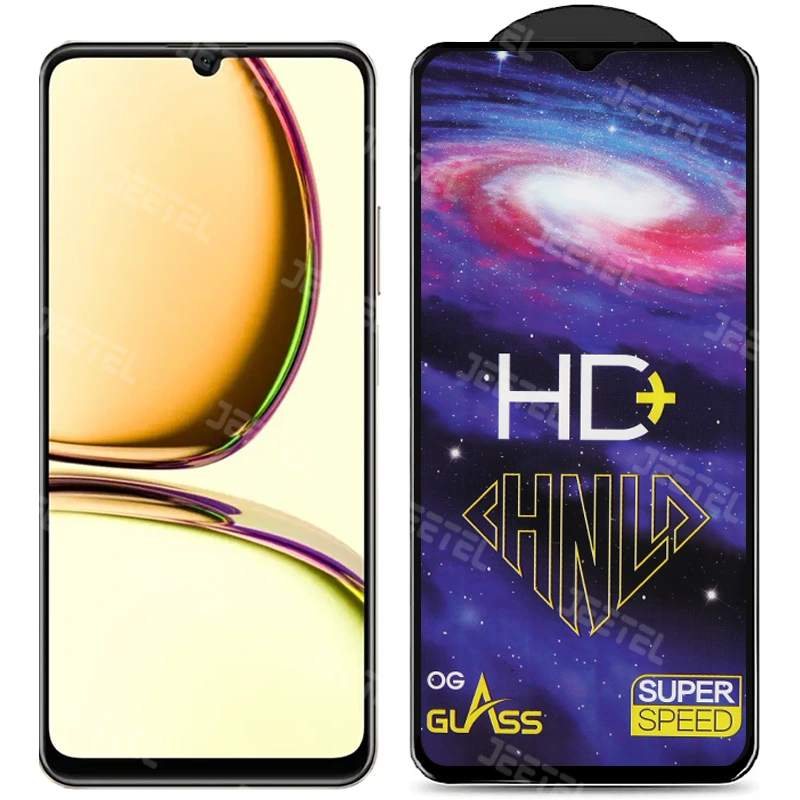 گلس تمام صفحه شیشه ای ریلمی Realme C53 مدل HD Plus