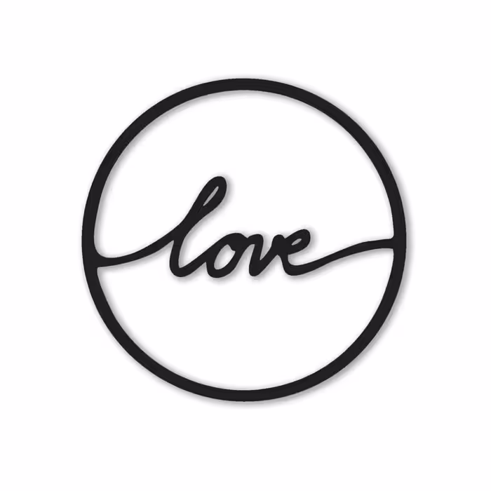 دیوارکوب طرح love مدل va-s02