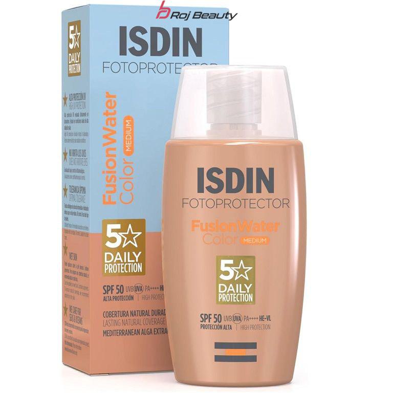 ضد آفتاب فیوژن واتر رنگی ایزدین  اورجینال ISDIN Fusion Water Color - 50 ml