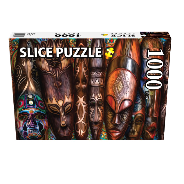 پازل 1000 تکه اسلایس پازل مدل ماسکهای آفریقایی کد 08921