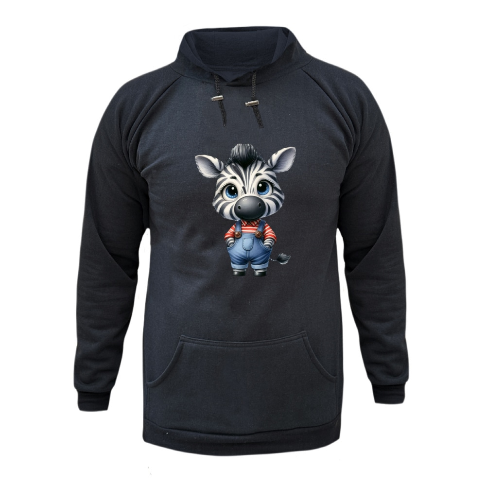 هودی زنانه مدل گورخر کد 1 2 رنگ ذغال سنگی