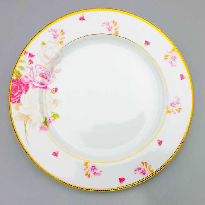 بشقاب غذاخوری شرکت صنایع چینی تقدیس مدل ایتالیا اف بسته 6 عددی