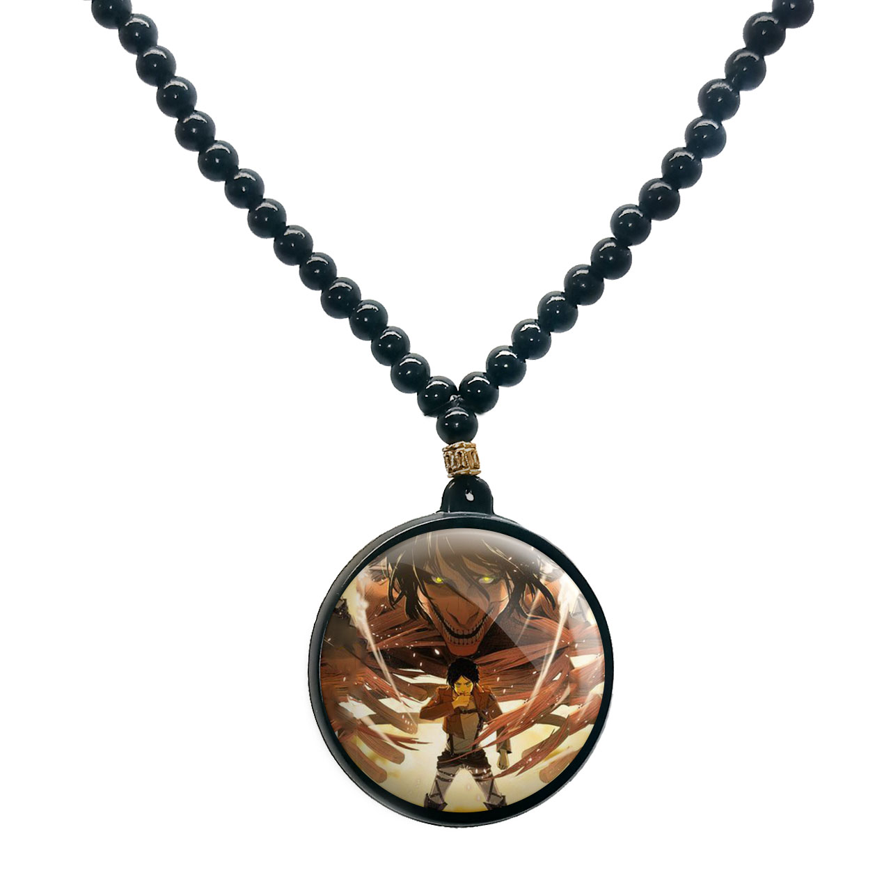 گردنبند پرمانه طرح Attack on Titan کد pmd.22799 مدل دو طرفه
