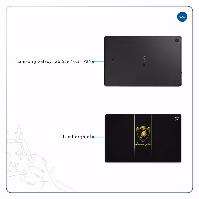 برچسب پوششی ماهوت مدل Lamborghini مناسب برای تبلت سامسونگ Galaxy Tab S5e 10.5 2019 T725