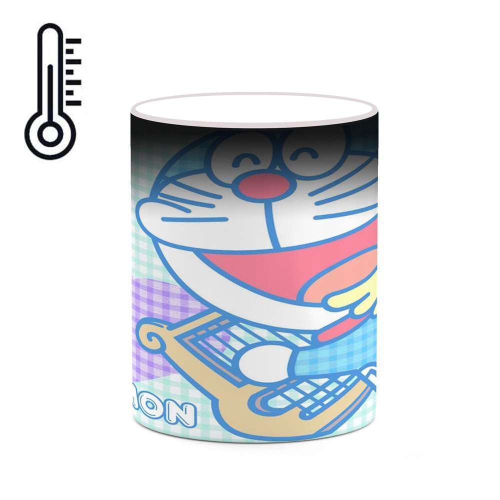 ماگ حرارتی کاکتی طرح کارتون Doraemon مدل mgh22536