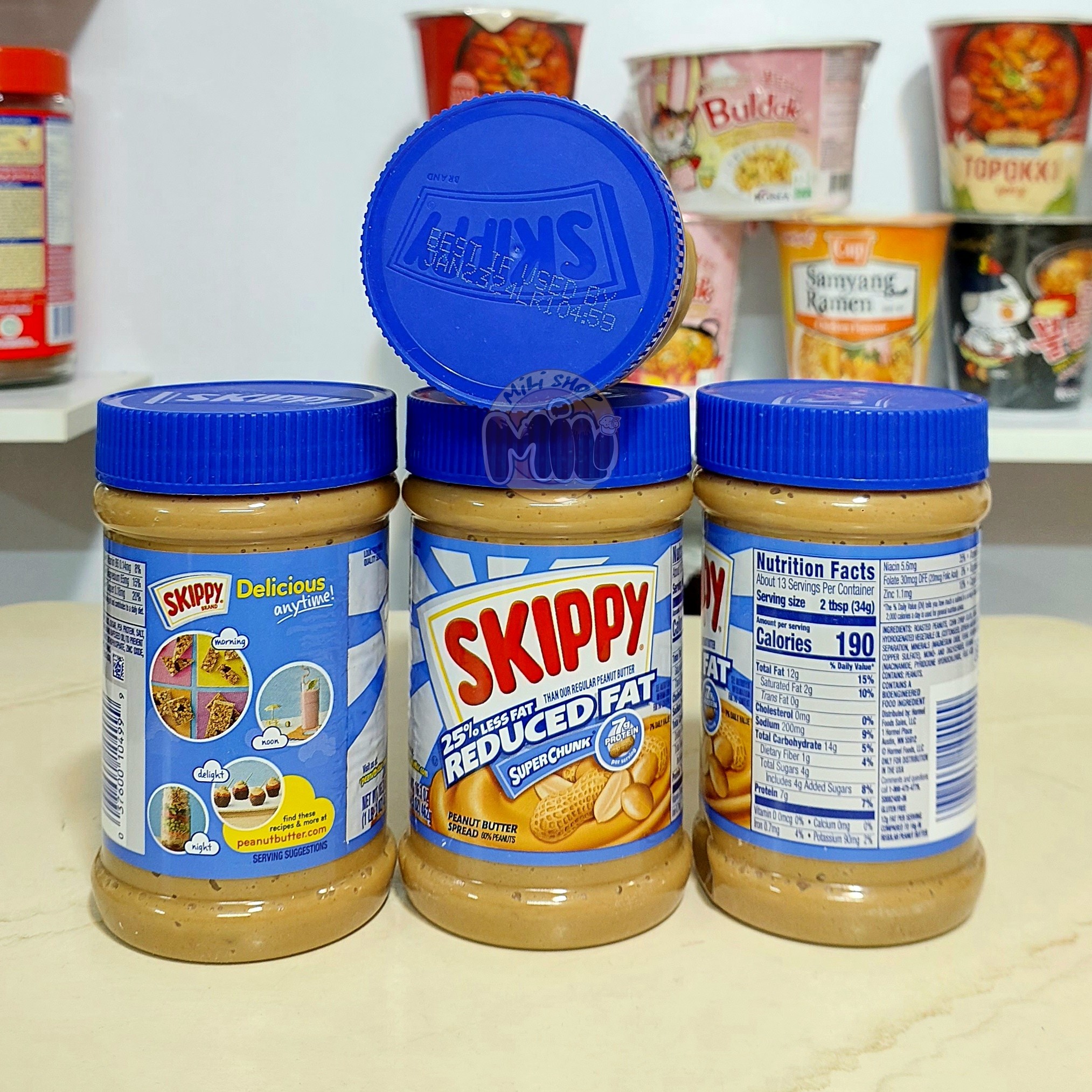 کره بادام زمینی اسکیپی(مدل رژیمی462گرم) سوپر چانکی اصلی درجه یک