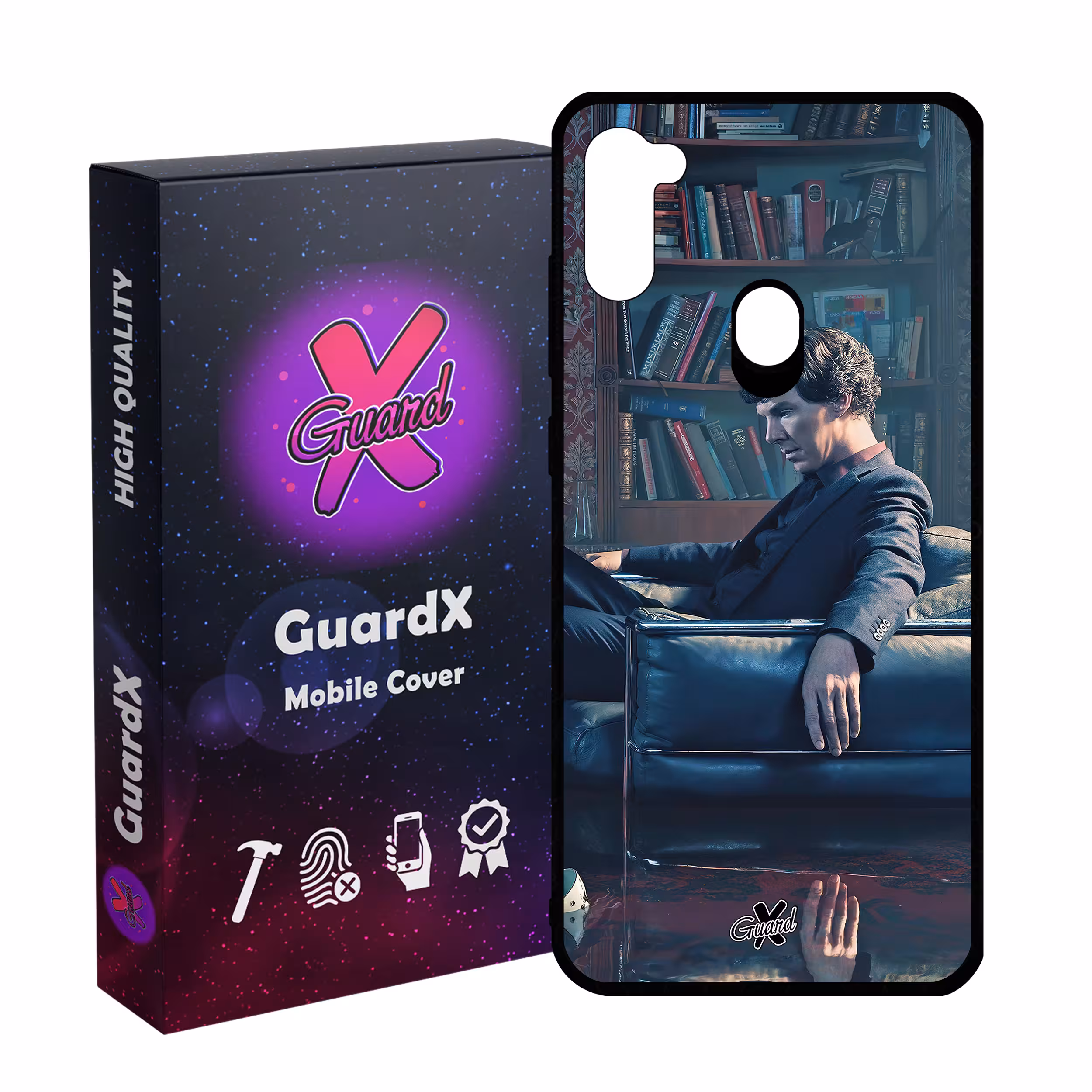 کاور گارد ایکس طرح شرلوک مدل Glass10519 مناسب برای گوشی موبایل سامسونگ Galaxy A11/M11