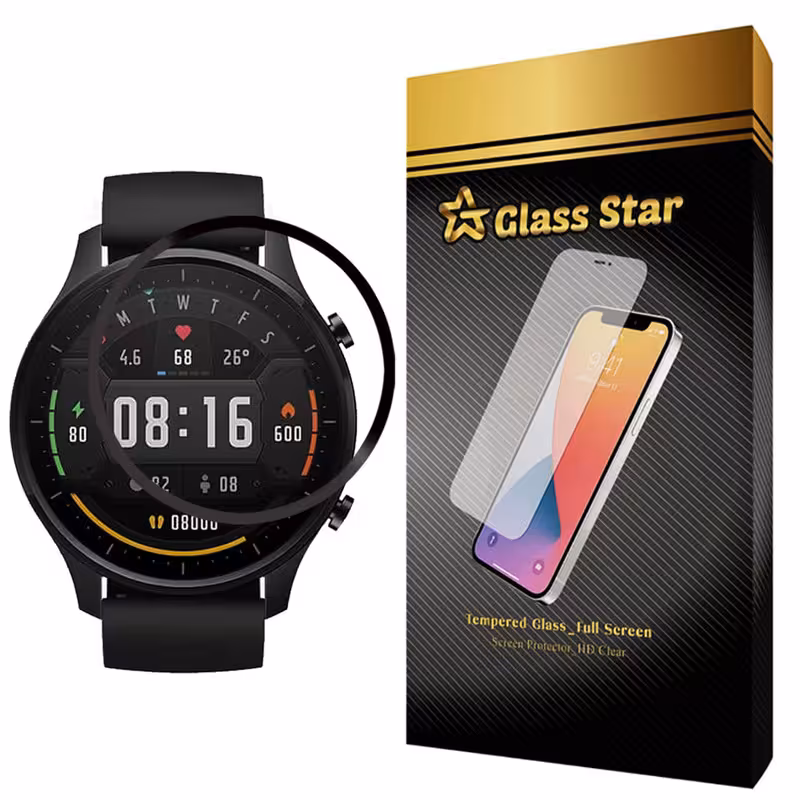 محافظ صفحه نمایش گلس استار  مدل PMGA-Glass مناسب برای ساعت هوشمند شیائومی Mi Watch Color Sport | کالا برتری