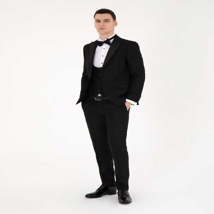 کت و شلوار مردانه مشکی پیرکاردین - فروشگاه لباس شهرمون