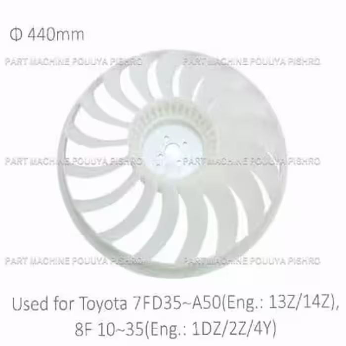 پروانه موتور لیفتراک تویوتا مدل Toyota 7FD35~A50(Eng.:13Z/14Z) , 8F 10~35 Eng.:1DZ/2Z/4Y