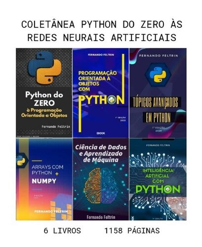 خرید و دانلود نسخه کامل کتاب 6 em 1 - Coleção Python do ZERO às Redes Neurais Artificiais