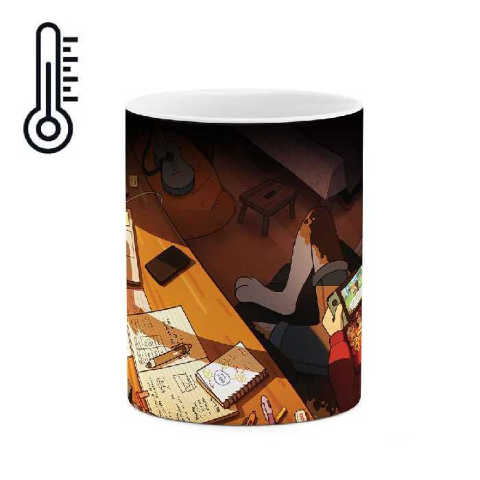 ماگ حرارتی طرح سگ chill کرده مدل mgp00359