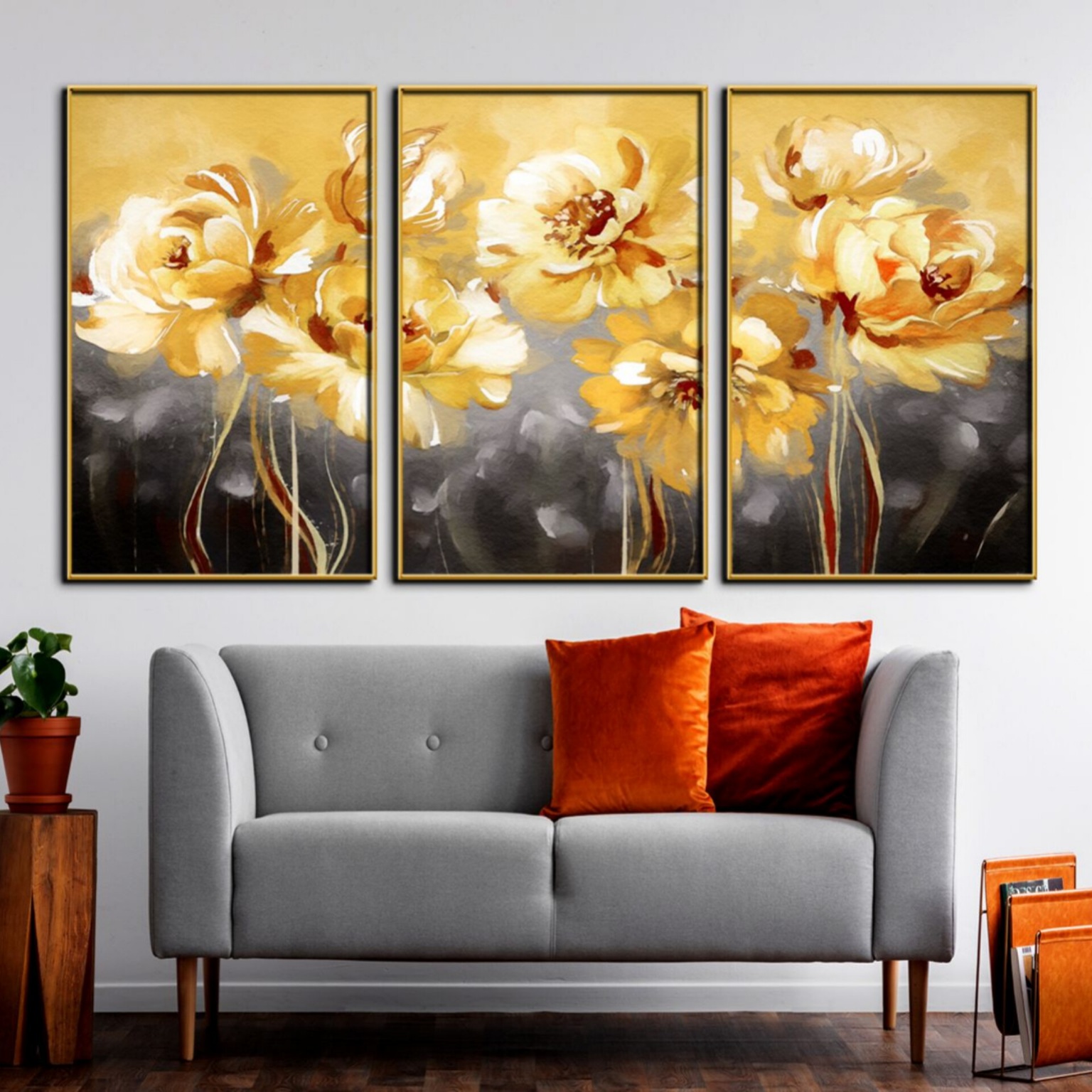 تابلو مدل دکوراتیو کد 4003 مجموعه 3 عددی