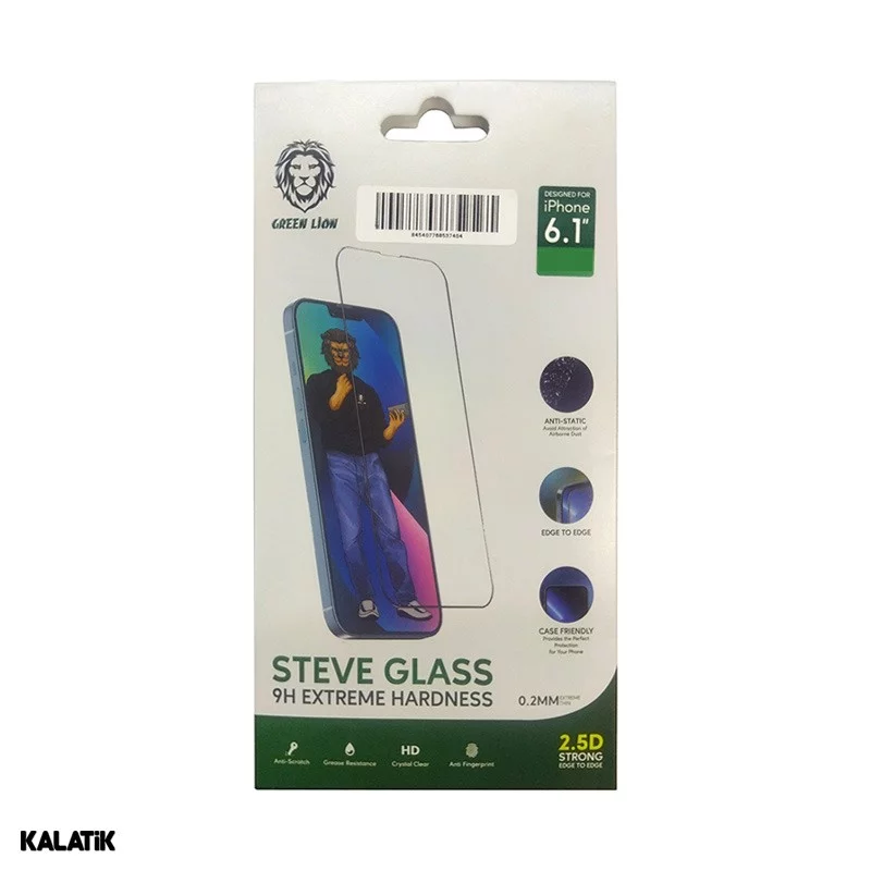 محافظ صفحه نمایش گوشی اپل iPhone 13 Pro Max مدل گرین Steve شیشه ای