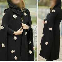 پانچ غزاله کرپ اسکاچی مشکی رنگ ارسال رایگان حراااااج