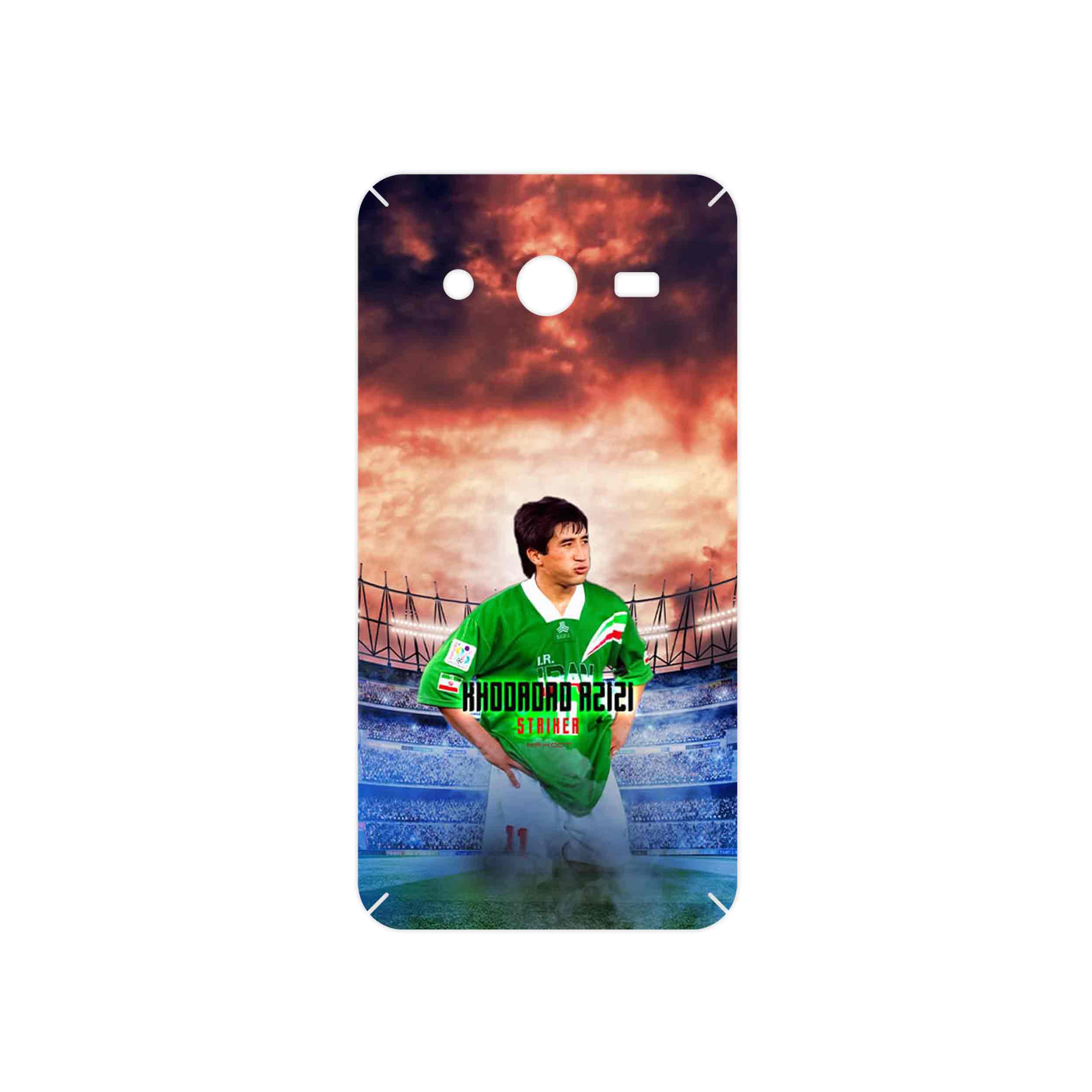 برچسب پوششی ماهوت مدل Khodadad Azizi مناسب برای گوشی موبایل سامسونگ Galaxy Core 2