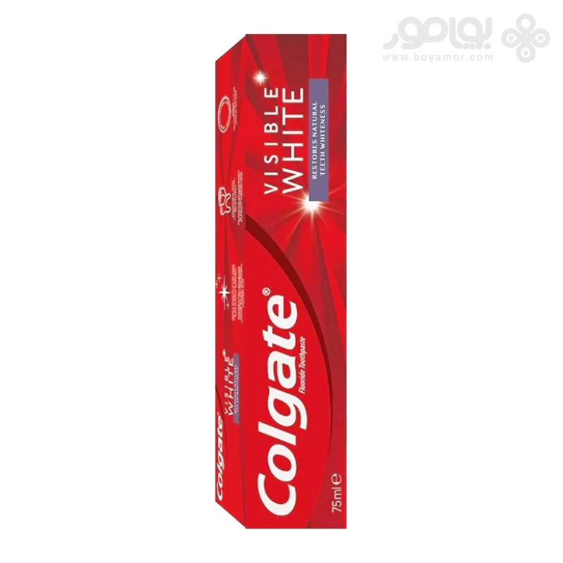خمیر دندان سفید کننده کلگیت مدل VISIBLE WHITE حجم 75 میل
