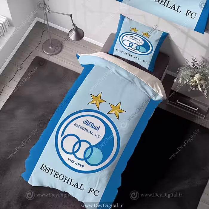 روتختی فوتبالی آبی تیم استقلال با لوگو دایره ای و ستاره طلایی PK-3615