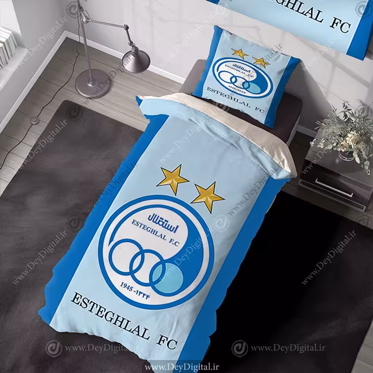 روتختی فوتبالی آبی تیم استقلال با لوگو دایره ای و ستاره طلایی PK-3615