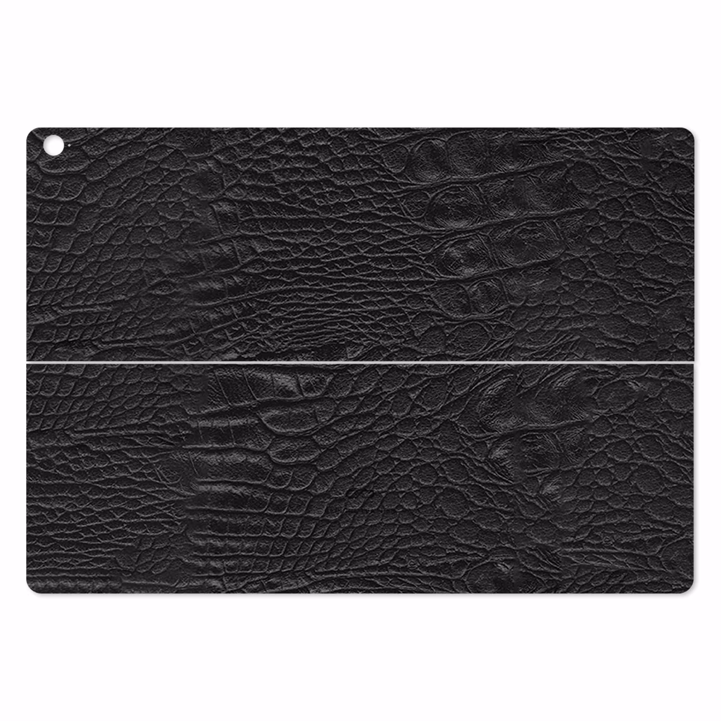 برچسب پوششی ماهوت مدل Black-Crocodile-Leather مناسب برای تبلت ایسوس Transformer 3 Pro 2016