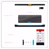 برچسب پوششی ماهوت مدل Black-Crocodile-Leather مناسب برای تبلت مایکروسافت Surface Pro 3 2014