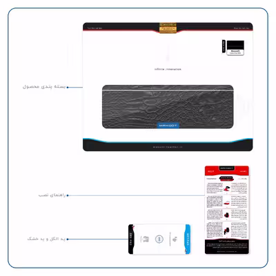 برچسب پوششی ماهوت مدل Black-Crocodile-Leather مناسب برای تبلت مایکروسافت Surface Pro 3 2014