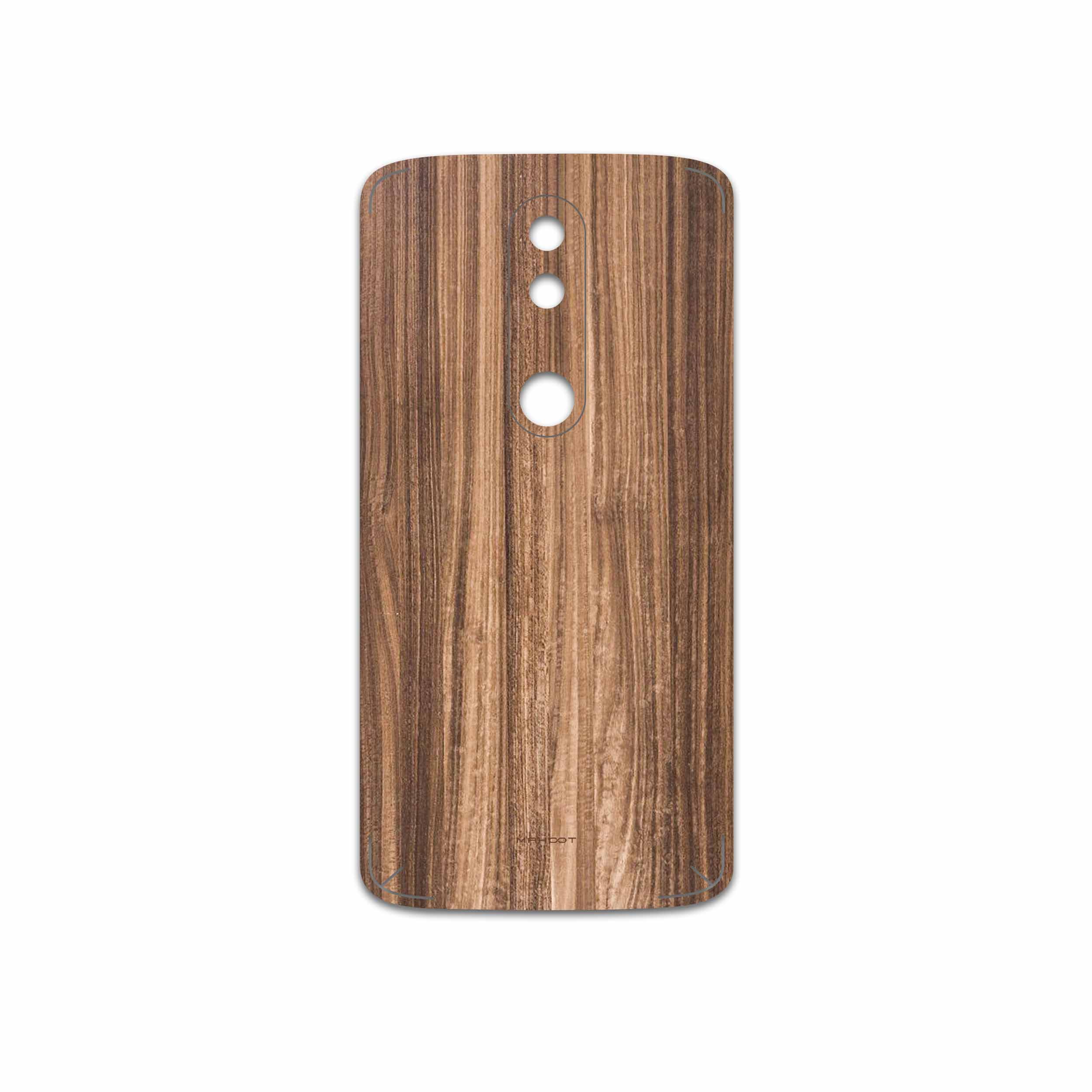 برچسب پوششی ماهوت مدل Light Walnut Wood مناسب برای گوشی موبایل موتورولا Moto X Force