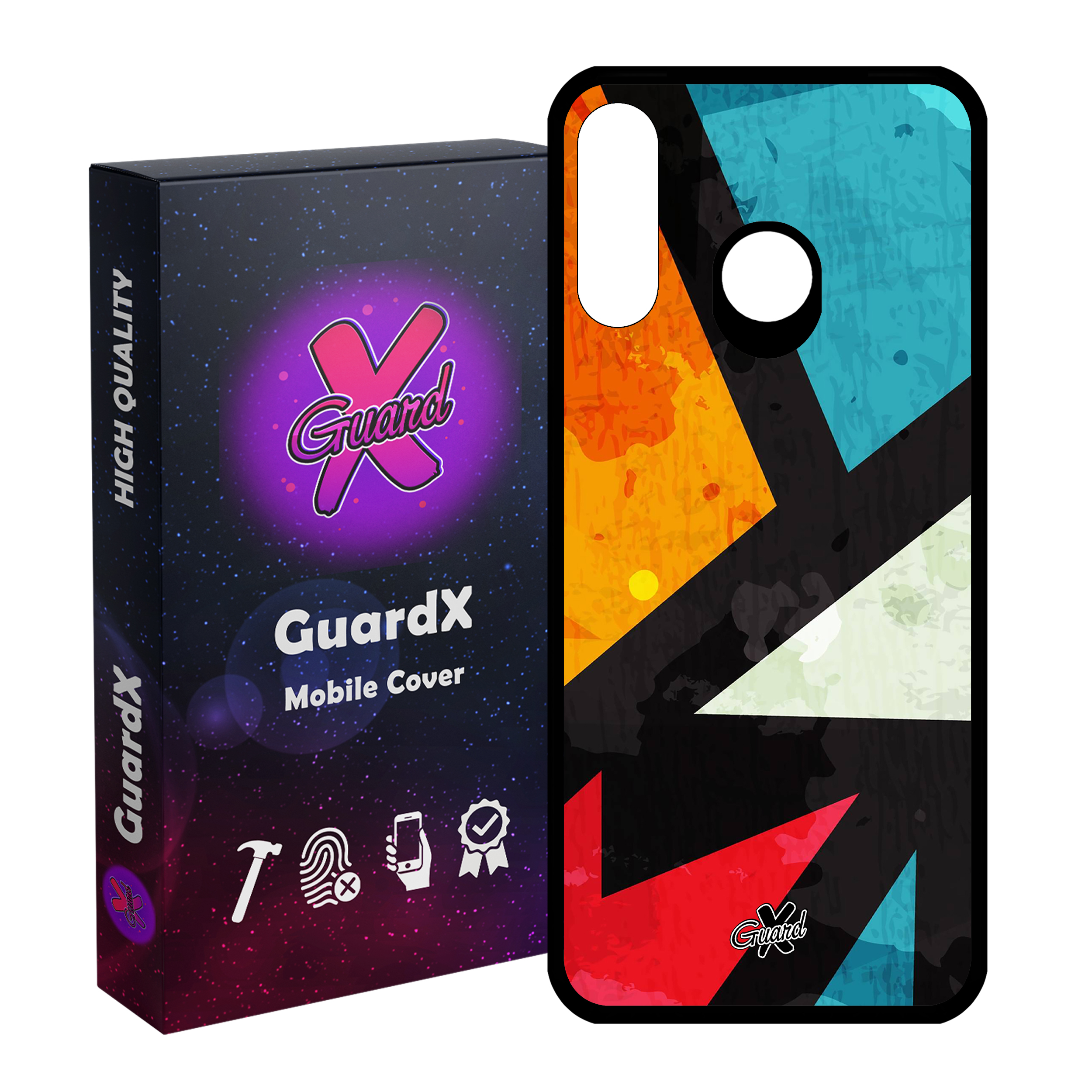 کاور گارد ایکس طرح Colors مدل Glass10176 مناسب برای گوشی موبایل هوآوی P30 Lite