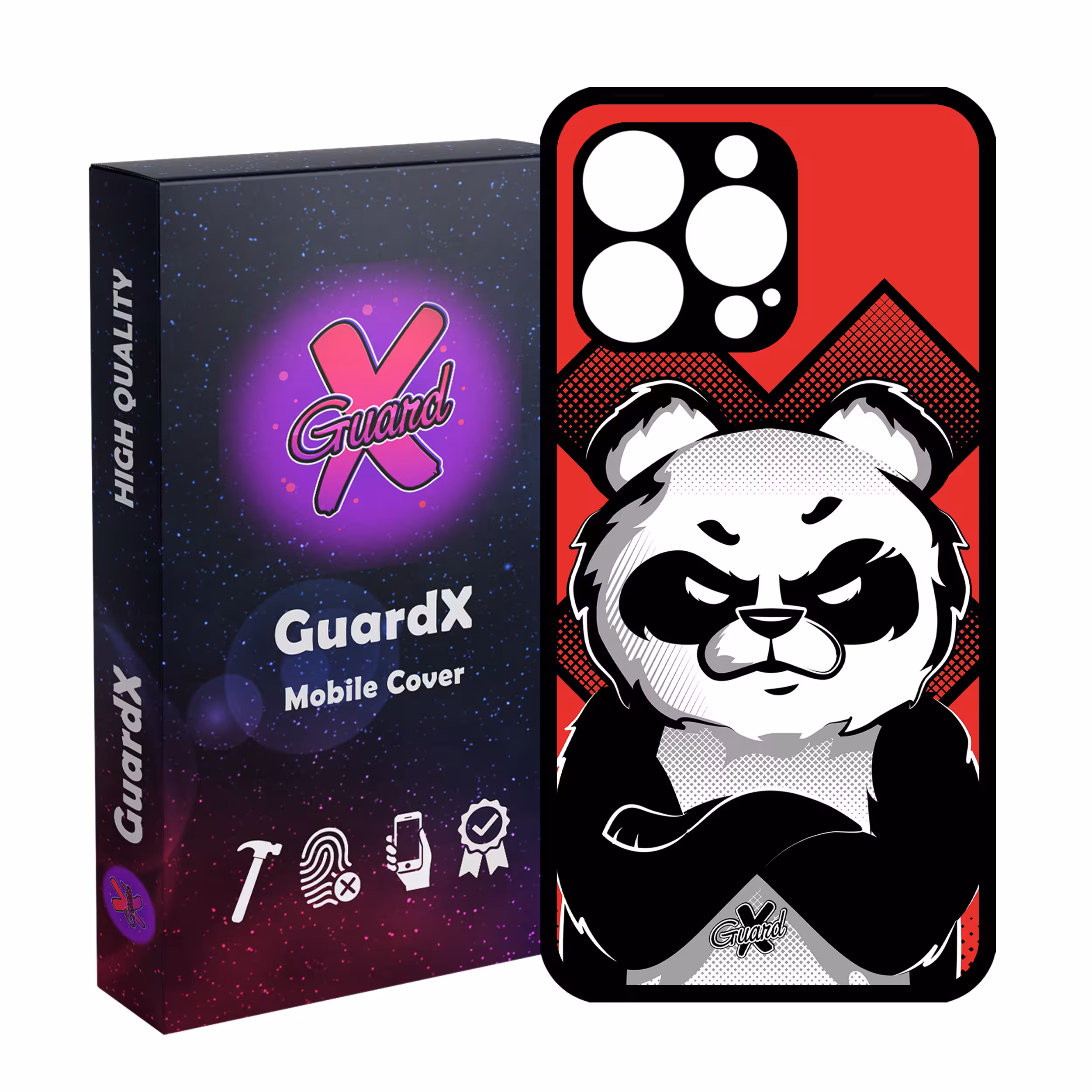 کاور گارد ایکس طرح Panda مدل Glass10301 مناسب برای گوشی موبایل اپل iPhone 13 Pro