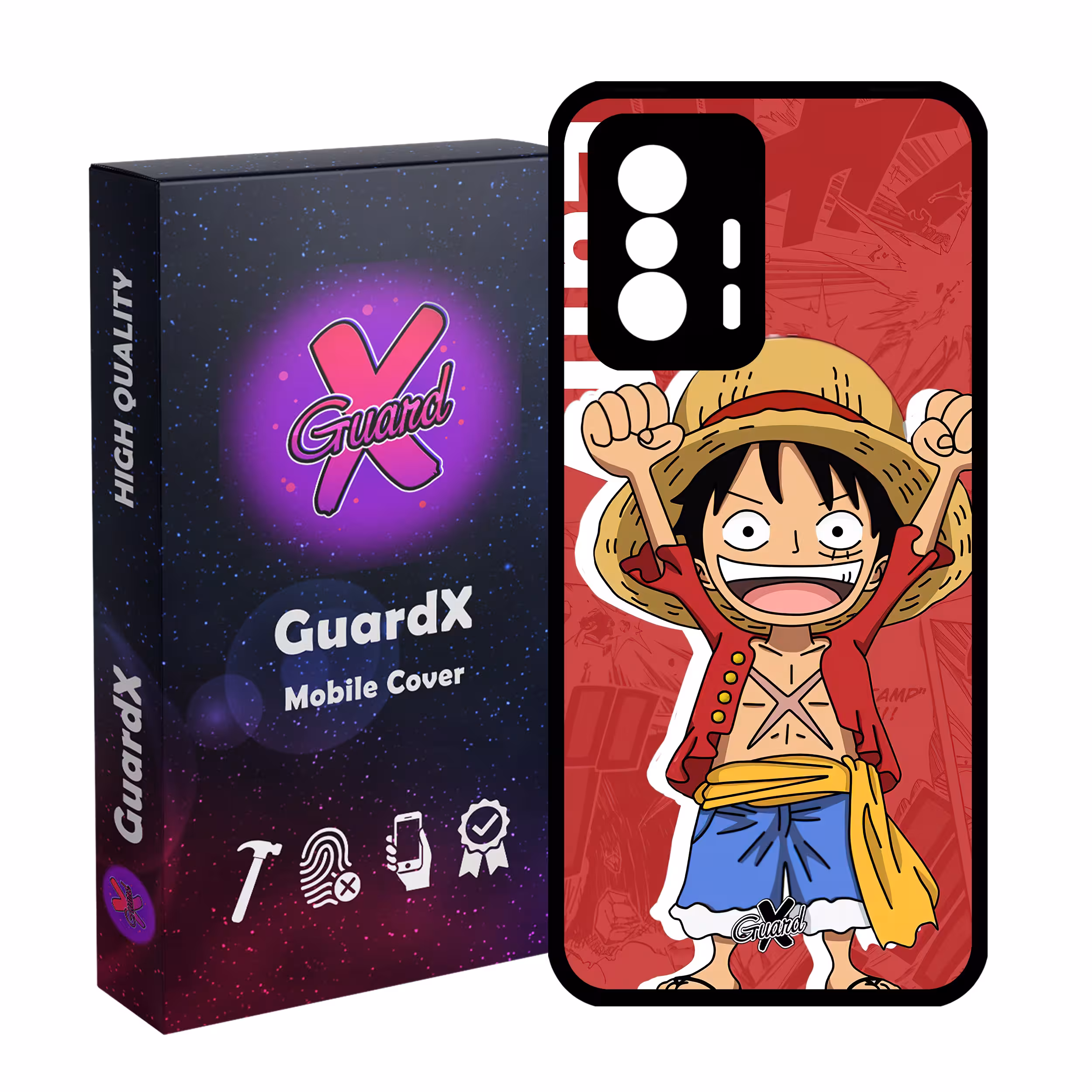 کاور گارد ایکس طرح One Piece Luffy Anime مدل Glass10470 مناسب برای گوشی موبایل شیائومی 11T Pro / 11T
