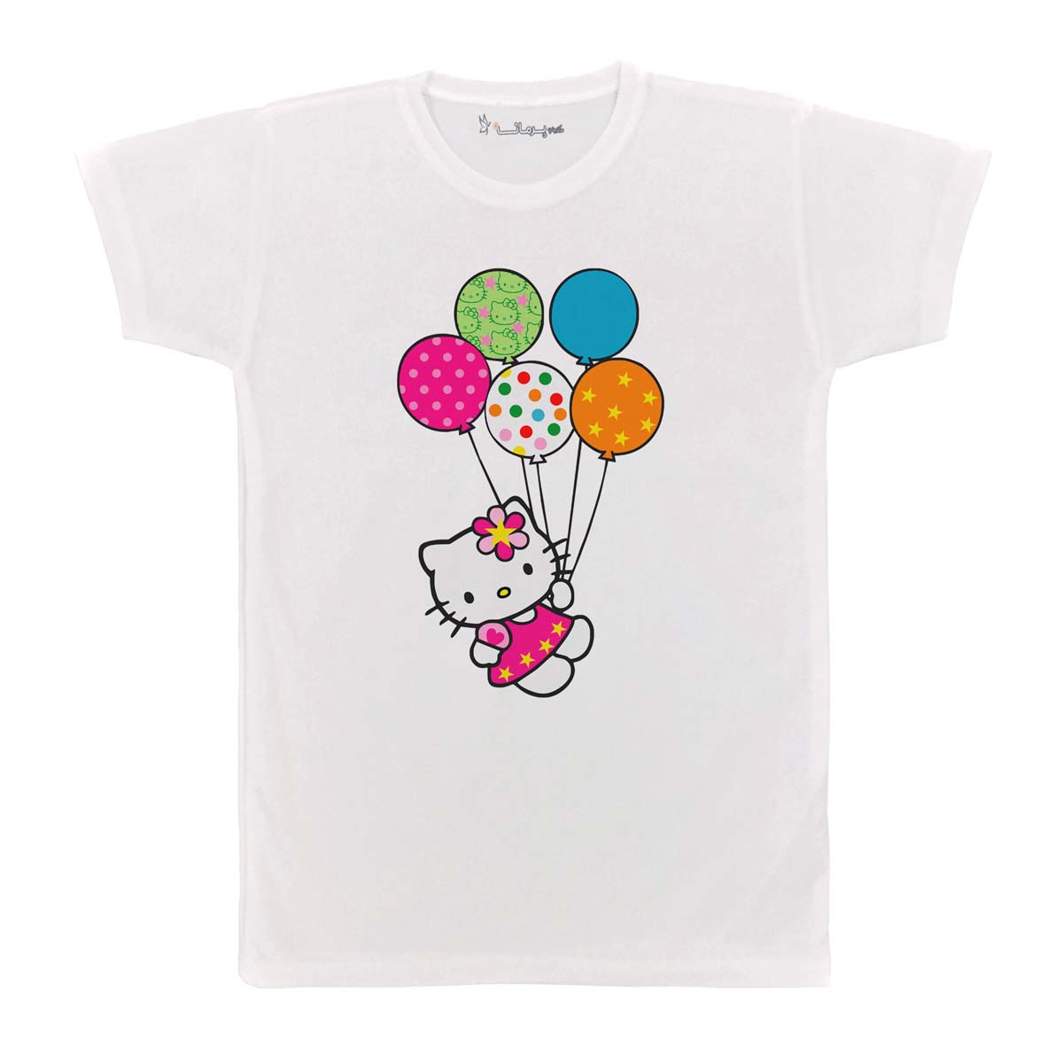 تی شرت بچگانه پرمانه طرح Kitty کد pmt.2397