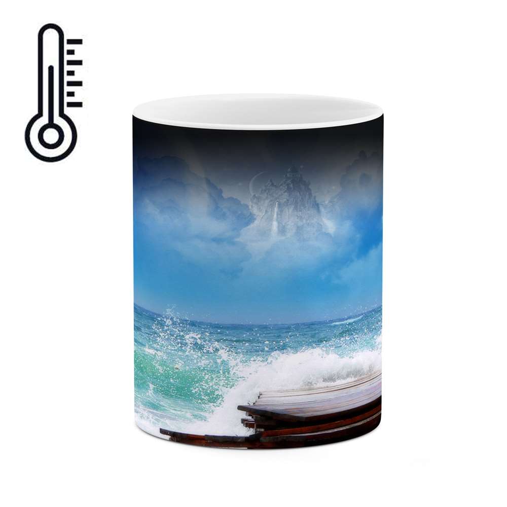 ماگ حرارتی طرح دریا مدل mgh10587