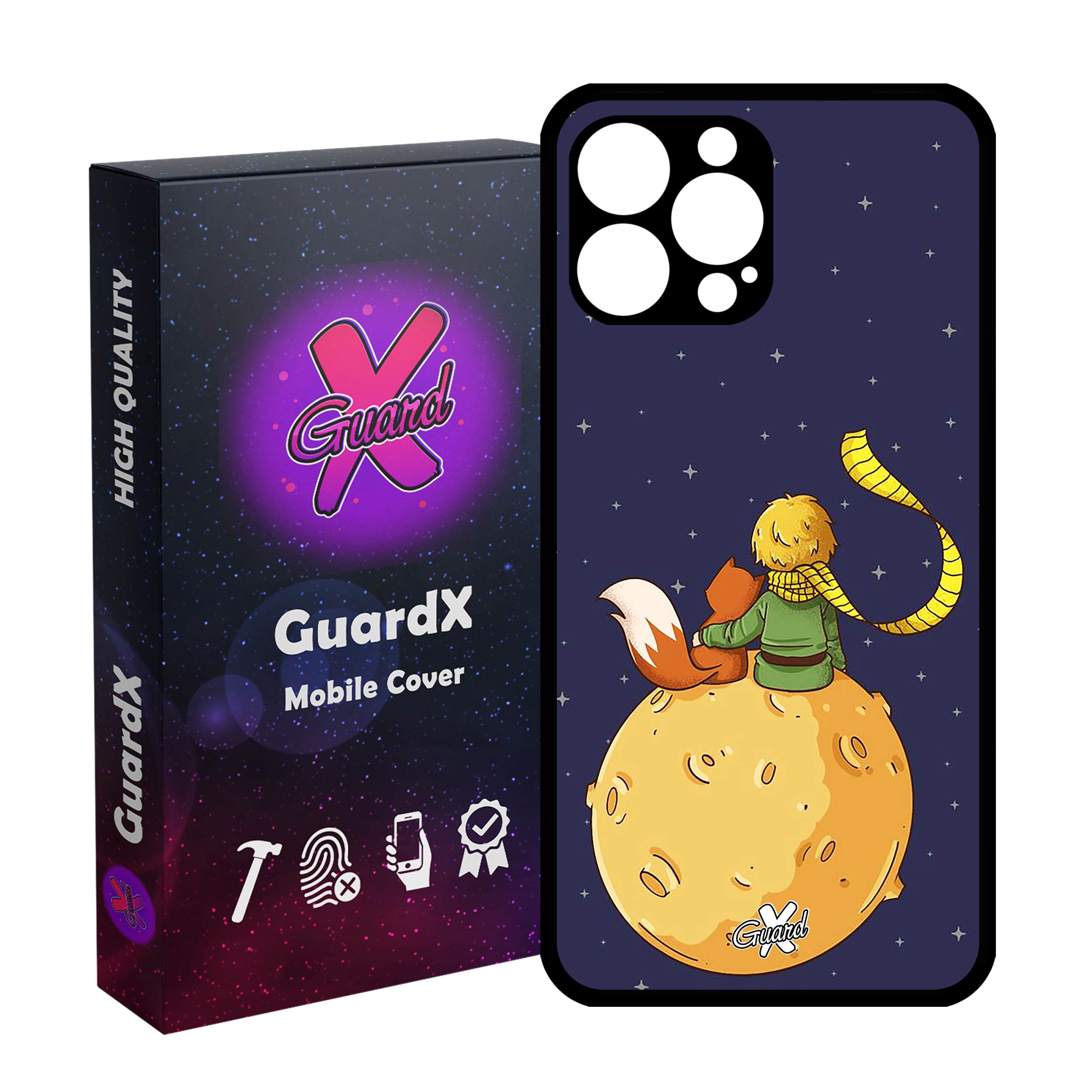 کاور گارد ایکس طرح Little Prince مدل Glass10003 مناسب برای گوشی موبایل اپل iPhone 12 Pro Max