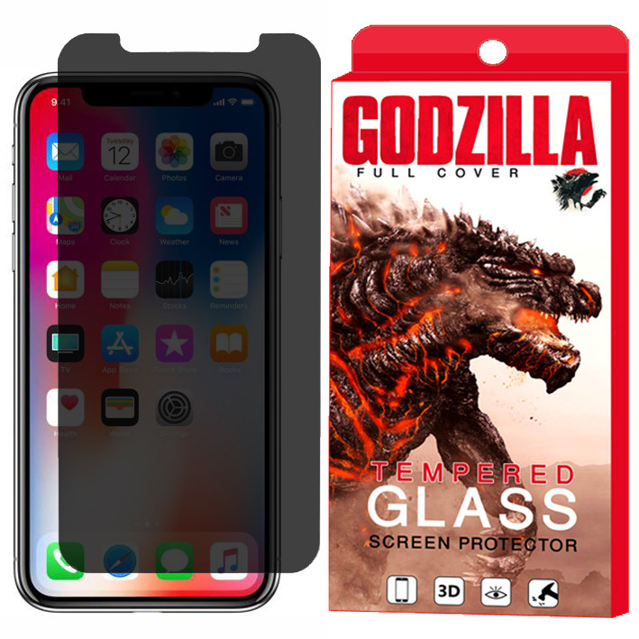 محافظ صفحه نمایش حریم شخصی گودزیلا مدل GGPS مناسب برای گوشی موبایل اپل iPhone XS MAX | کالا برتری