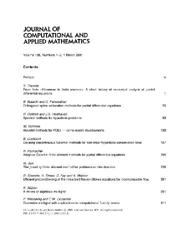 خرید و دانلود نسخه کامل کتاب Numerical analysis 2000. Partial differential equations